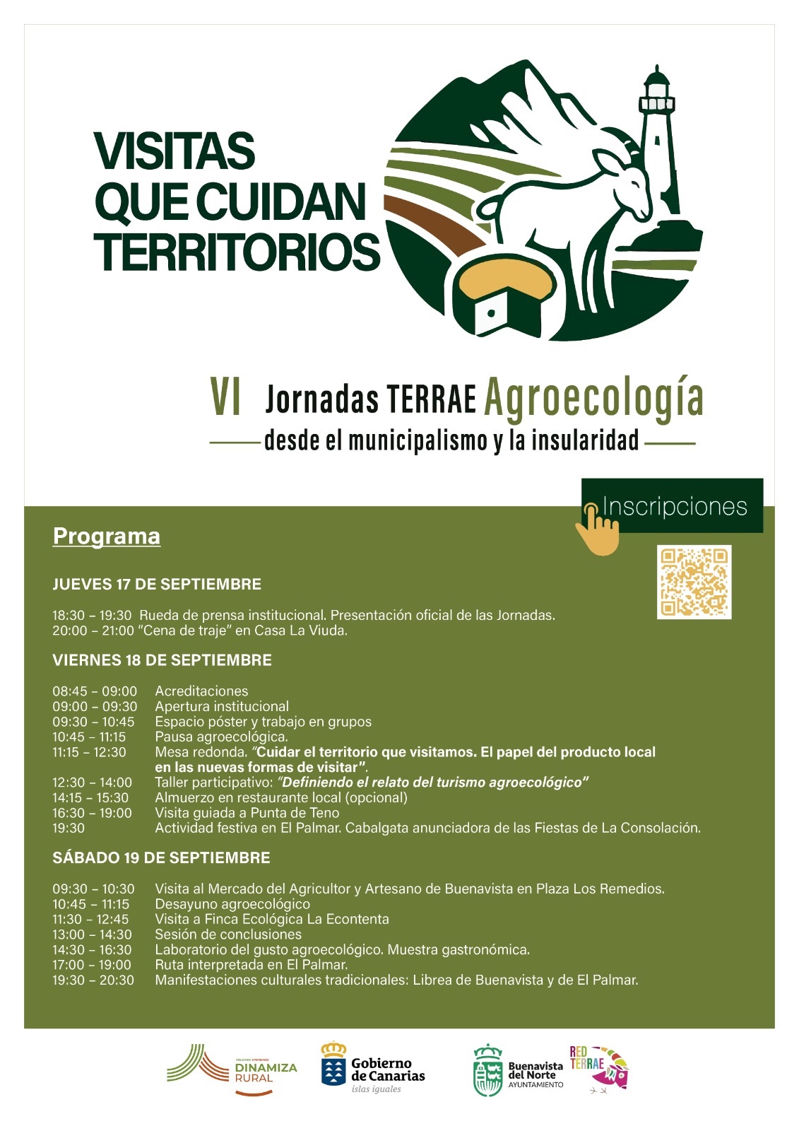 VI Jornadas TERRAE. Agroecología desde el municipalismo y la insularidad